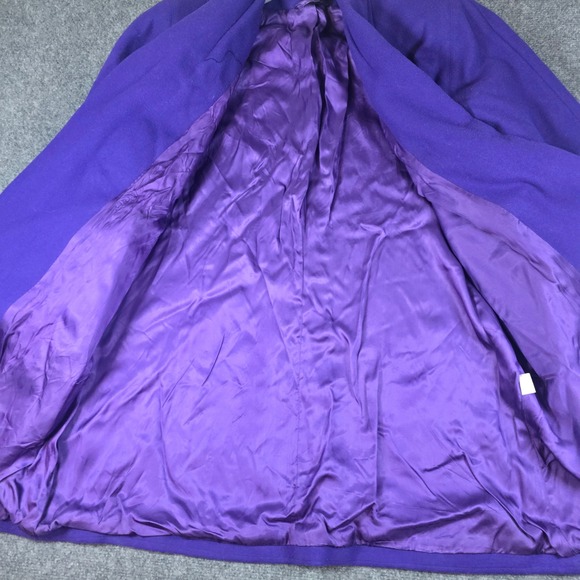 Donnybrook Women's Purple Wool Blend Shawl Collar Coat Size 6P - Picture 5 of 16
